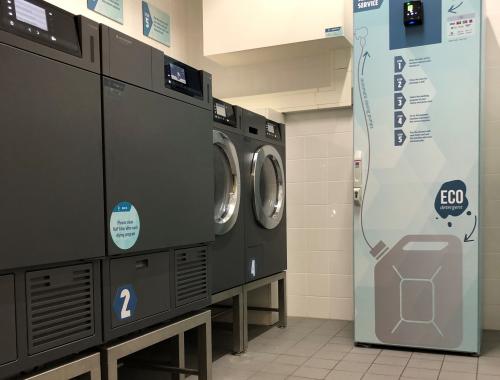Zelfservice wasserettes voor studentencomplexen