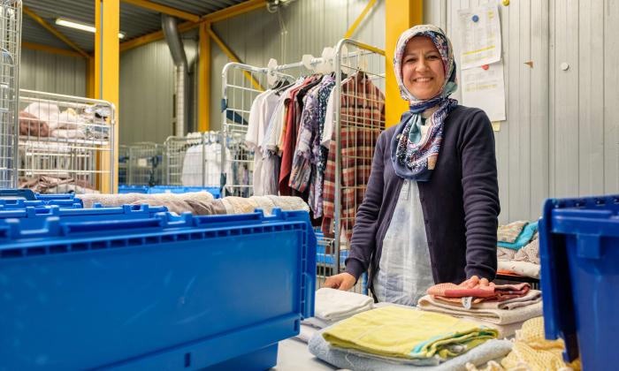 Stap 5: Het sorteren van het schone wasgoed
