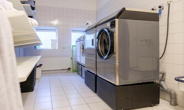 Eén professionele wasmachine