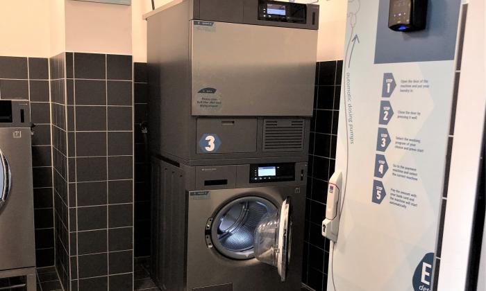 Wassen en drogen op nog geen 1m²